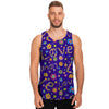 Abstract Floral Hippie Men's Tank Tops-grizzshop