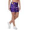 Abstract Floral Hippie Mini Skirt-grizzshop