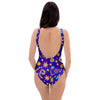 Abstract Floral Hippie One Piece Swimsuite-grizzshop