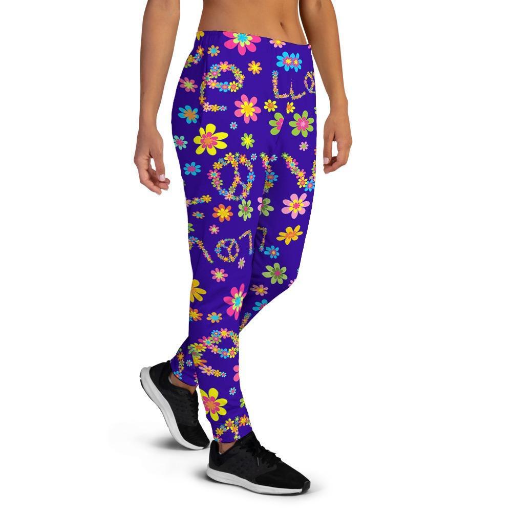 Abstract Floral Hippie Women's Joggers-grizzshop