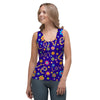Abstract Floral Hippie Women's Tank Top-grizzshop
