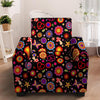 Abstract Flower Hippie Armchair Cover-grizzshop