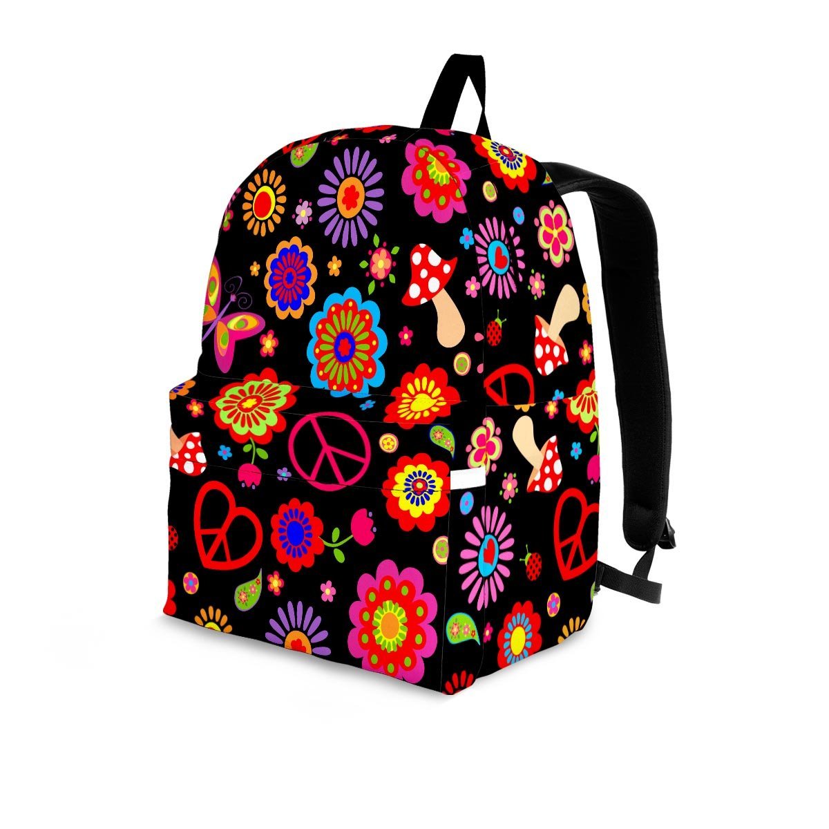 Abstract Flower Hippie Backpack-grizzshop