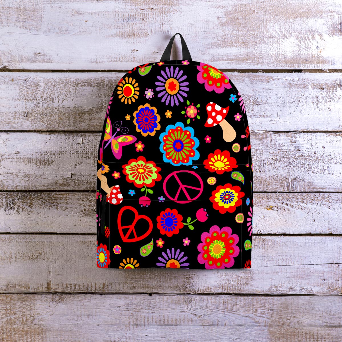 Abstract Flower Hippie Backpack-grizzshop