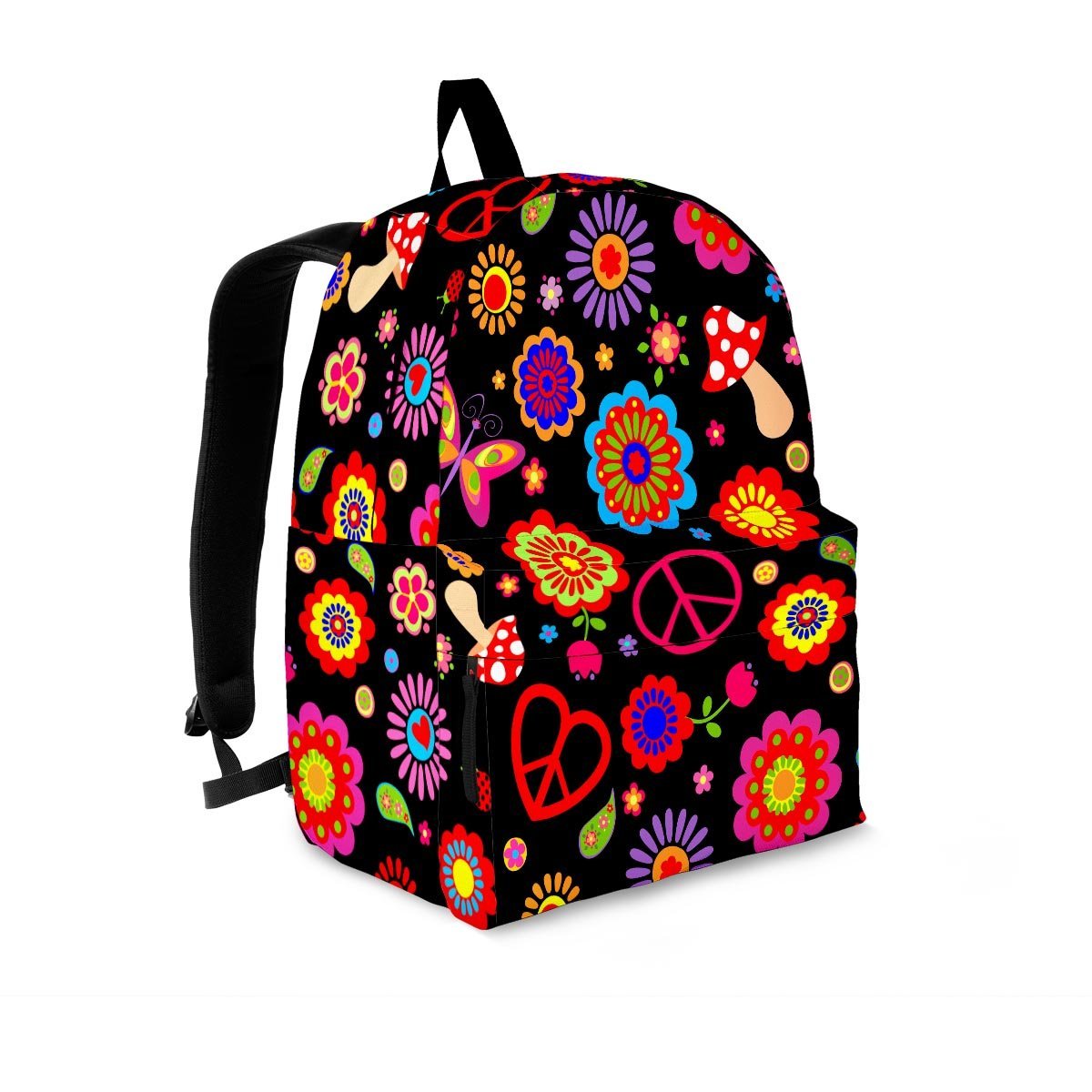 Abstract Flower Hippie Backpack-grizzshop