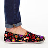 Abstract Flower Hippie Canvas Shoes-grizzshop