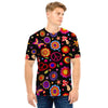 Abstract Flower Hippie Men T Shirt-grizzshop
