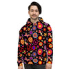 Abstract Flower Hippie Men's Hoodie-grizzshop