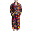 Abstract Flower Hippie Men's Robe-grizzshop