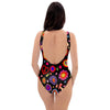 Abstract Flower Hippie One Piece Swimsuite-grizzshop