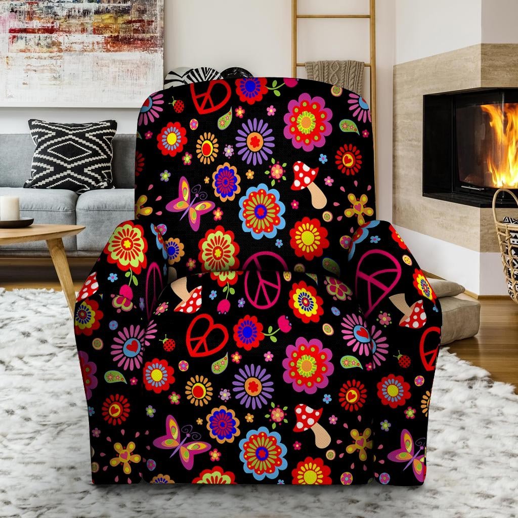 Abstract Flower Hippie Recliner Cover-grizzshop