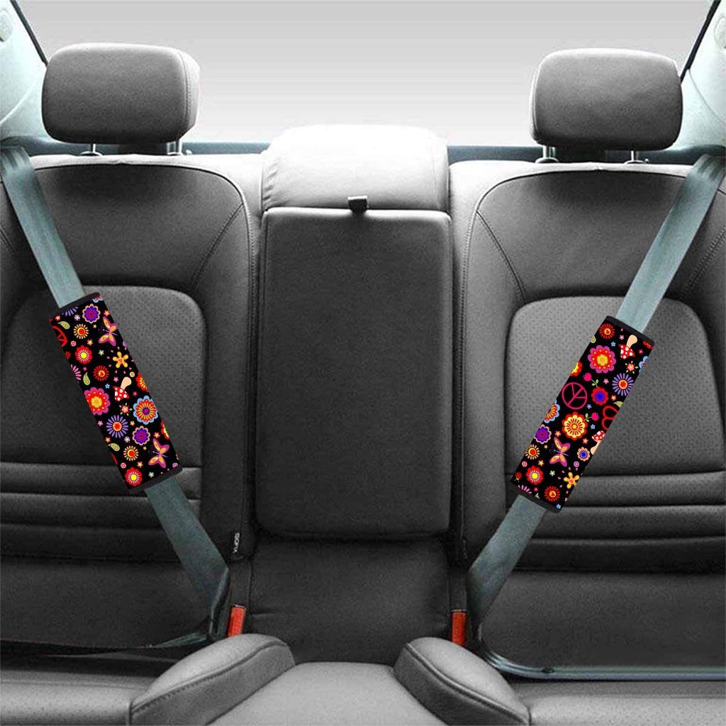 Abstract Flower Hippie Seat Belt Cover-grizzshop