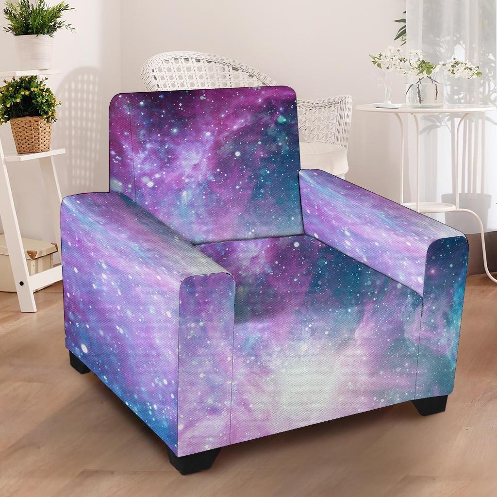 Abstract Galaxy Space Armchair Cover-grizzshop