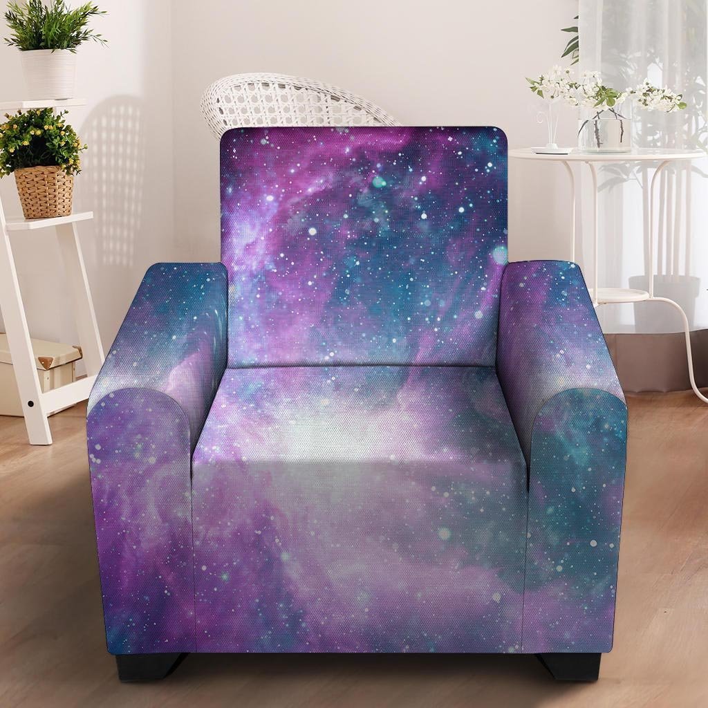 Abstract Galaxy Space Armchair Cover-grizzshop