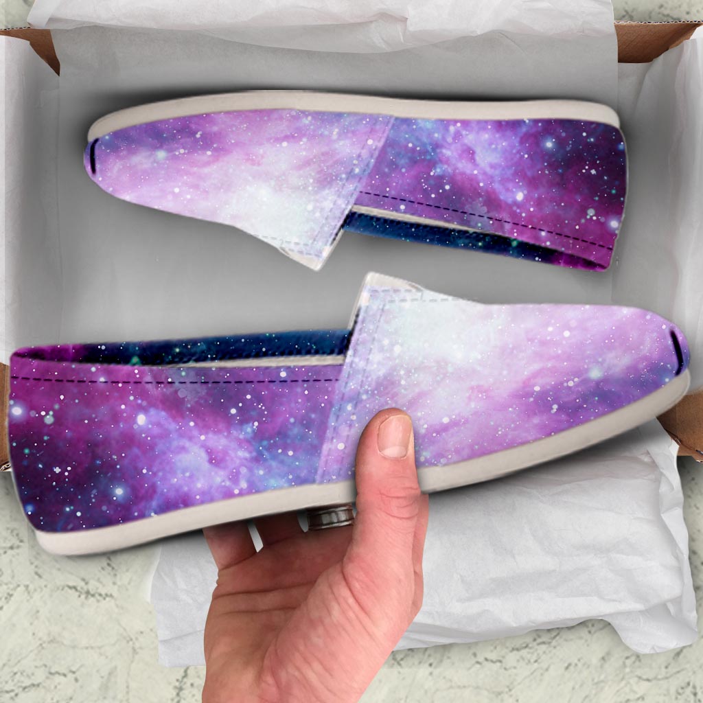 Abstract Galaxy Space Canvas Shoes-grizzshop