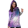 Abstract Galaxy Space Hoodie Dress-grizzshop