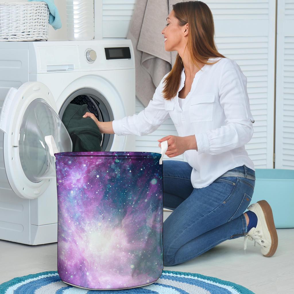 Abstract Galaxy Space Laundry Basket-grizzshop