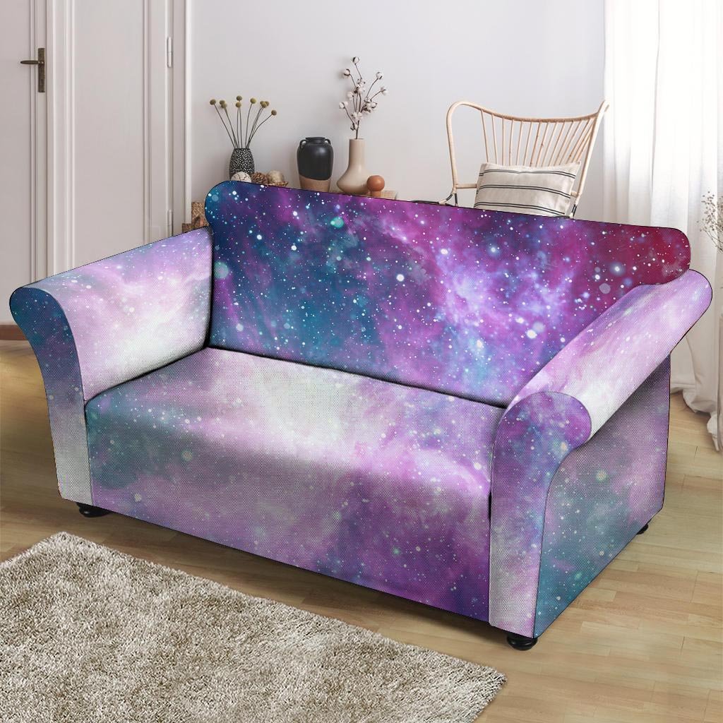 Abstract Galaxy Space Loveseat Cover-grizzshop