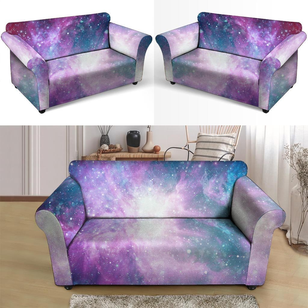 Abstract Galaxy Space Loveseat Cover-grizzshop