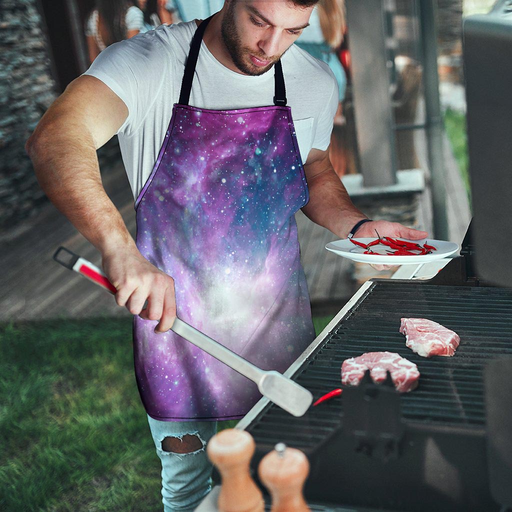 Abstract Galaxy Space Men's Apron-grizzshop