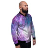 Abstract Galaxy Space Men's Bomber Jacket-grizzshop