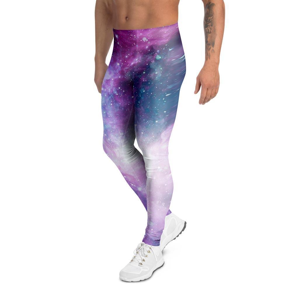 Abstract Galaxy Space Men's Leggings-grizzshop