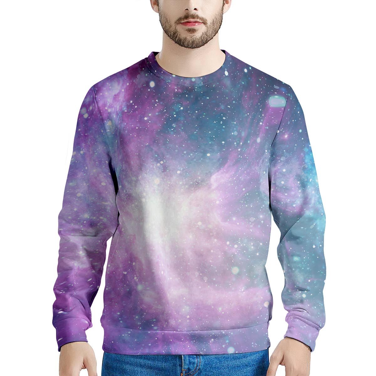 Abstract Galaxy Space Men's Sweatshirt-grizzshop