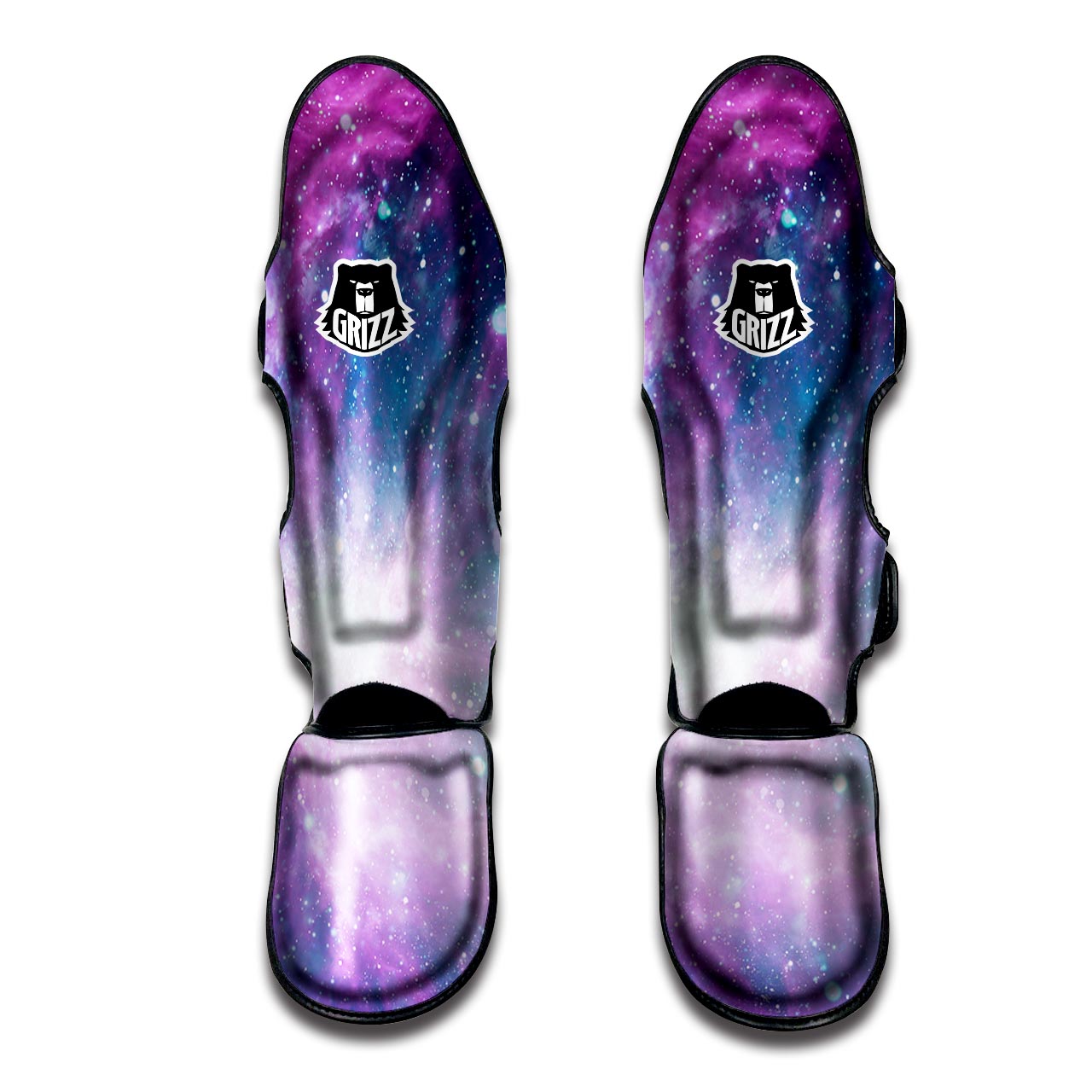 Abstract Galaxy Space Muay Thai Shin Guard-grizzshop