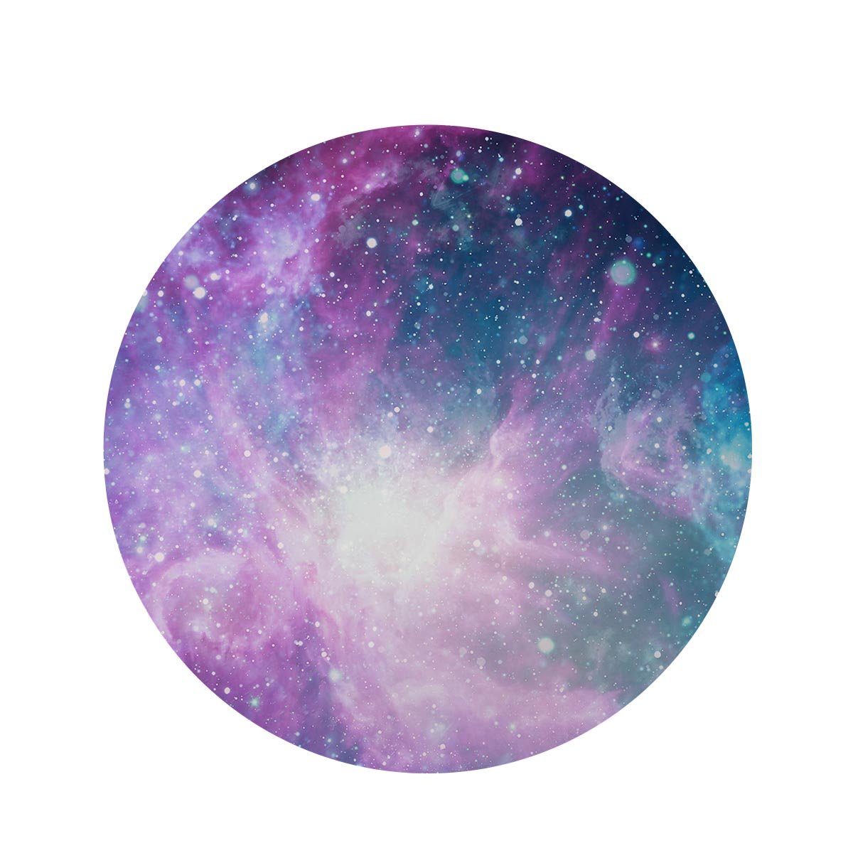 Abstract Galaxy Space Round Rug-grizzshop