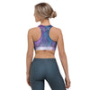 Abstract Galaxy Space Sports Bra-grizzshop