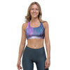 Abstract Galaxy Space Sports Bra-grizzshop