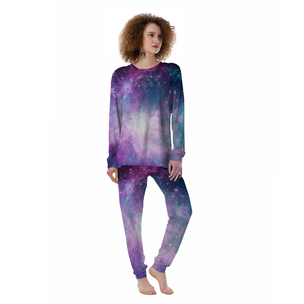 Abstract Galaxy Space Women's Pajamas-grizzshop