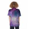 Abstract Galaxy Space Women's Short Sleeve Shirts-grizzshop