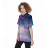 Abstract Galaxy Space Women's Short Sleeve Shirts-grizzshop