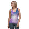 Abstract Galaxy Space Women's Tank Top-grizzshop