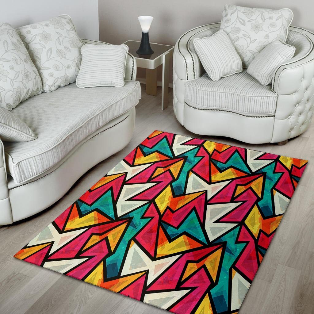 Abstract Geometric Colorful Floor Mat-grizzshop