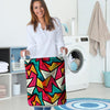 Abstract Geometric Colorful Laundry Basket-grizzshop
