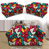 Abstract Geometric Colorful Loveseat Cover-grizzshop