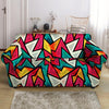 Abstract Geometric Colorful Loveseat Cover-grizzshop