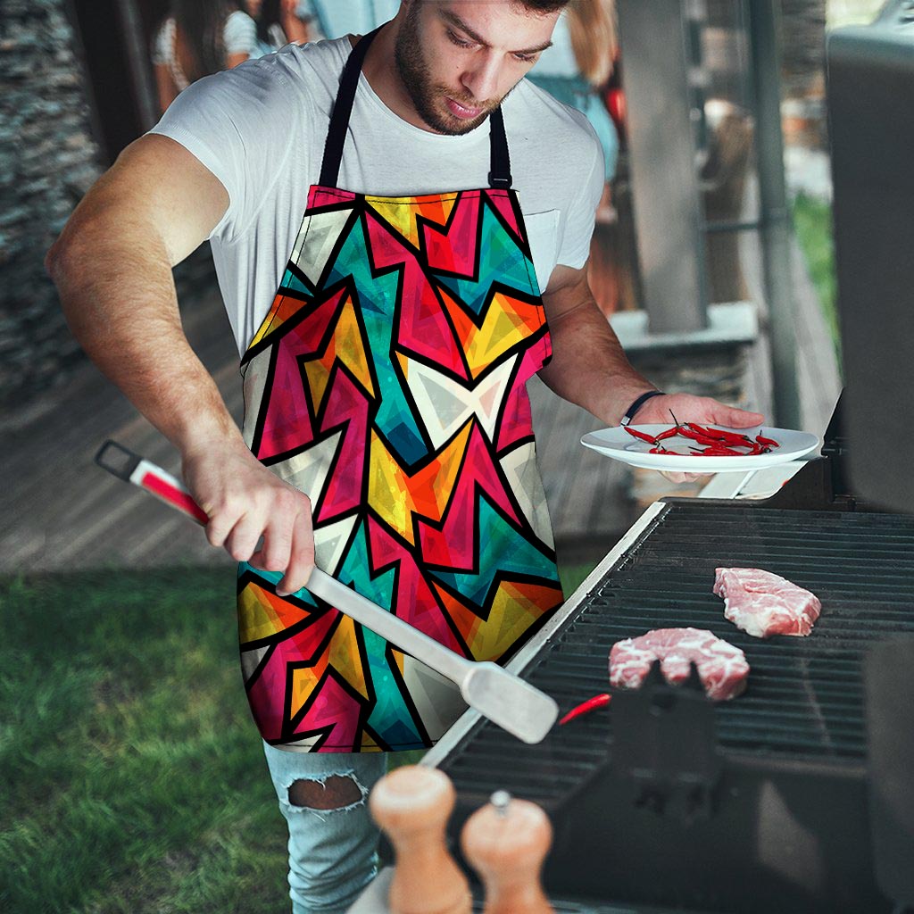 Abstract Geometric Colorful Men's Apron-grizzshop