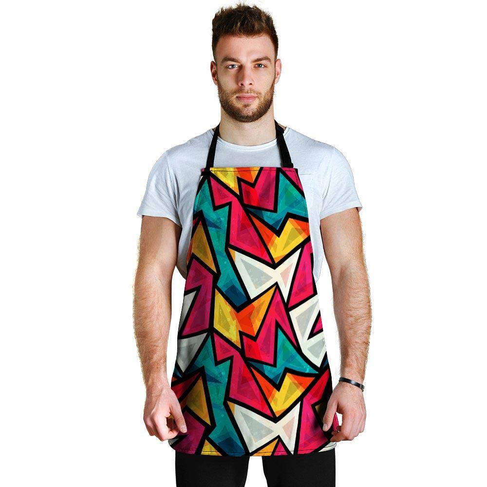 Abstract Geometric Colorful Men's Apron-grizzshop