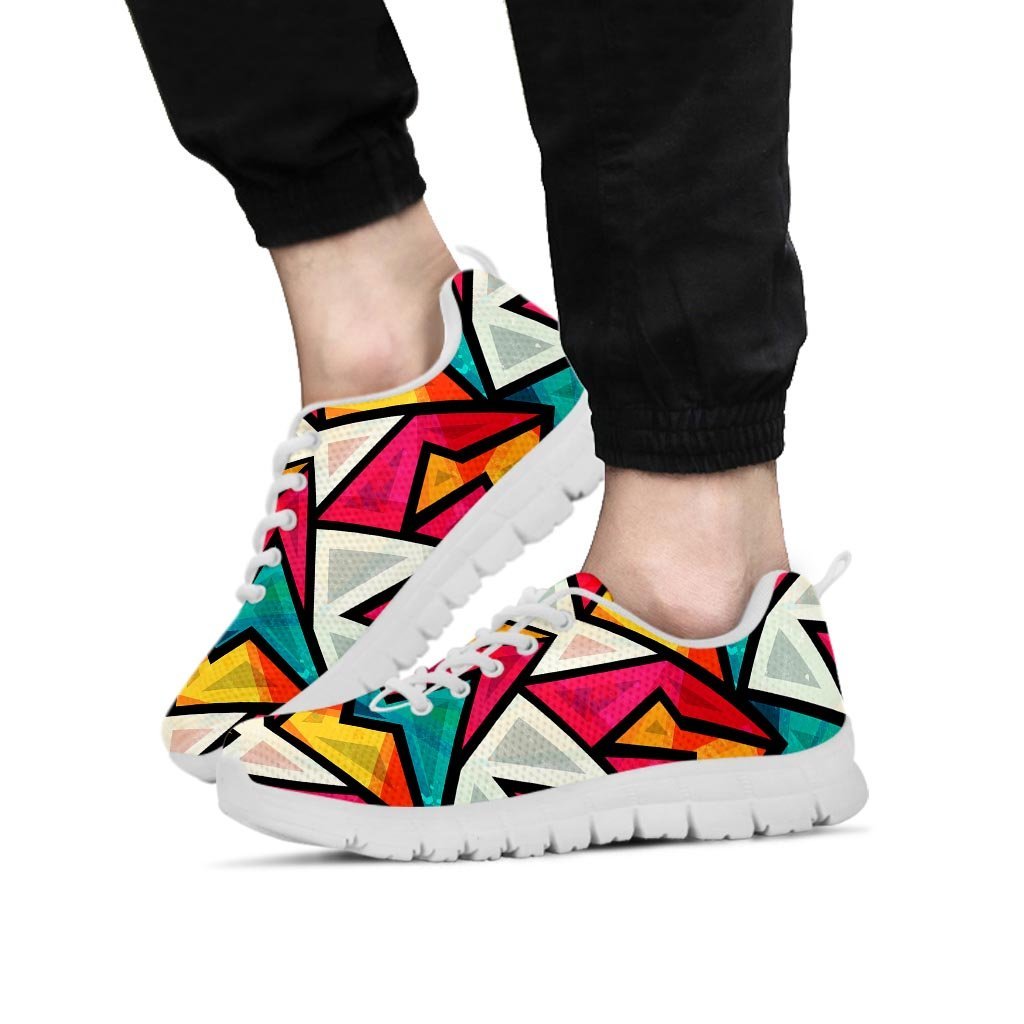 Abstract Geometric Colorful Men's Sneakers-grizzshop
