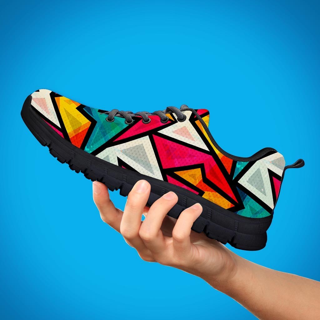 Abstract Geometric Colorful Men's Sneakers-grizzshop