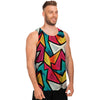 Abstract Geometric Colorful Men's Tank Tops-grizzshop