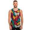 Abstract Geometric Colorful Men's Tank Tops-grizzshop