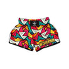 Abstract Geometric Colorful Muay Thai Boxing Shorts-grizzshop