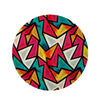 Abstract Geometric Colorful Round Rug-grizzshop