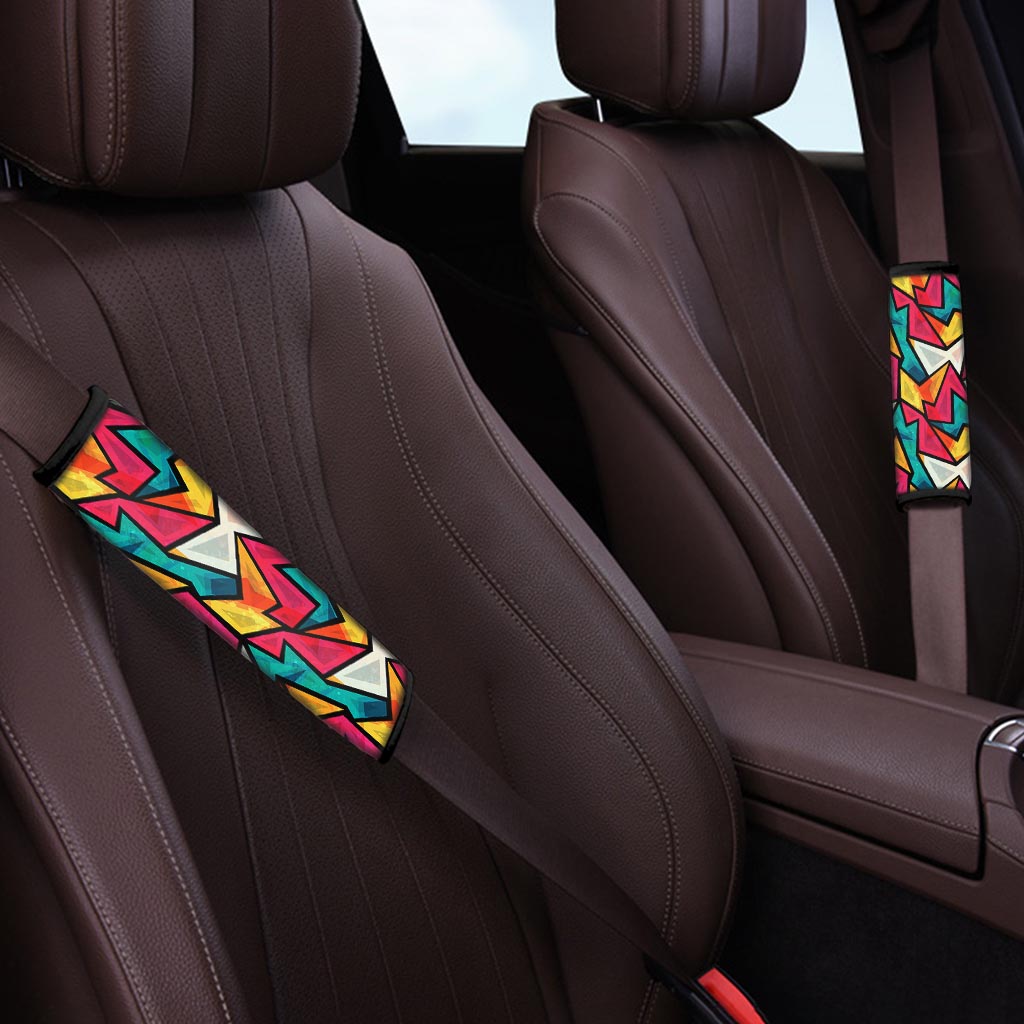 Abstract Geometric Colorful Seat Belt Cover-grizzshop