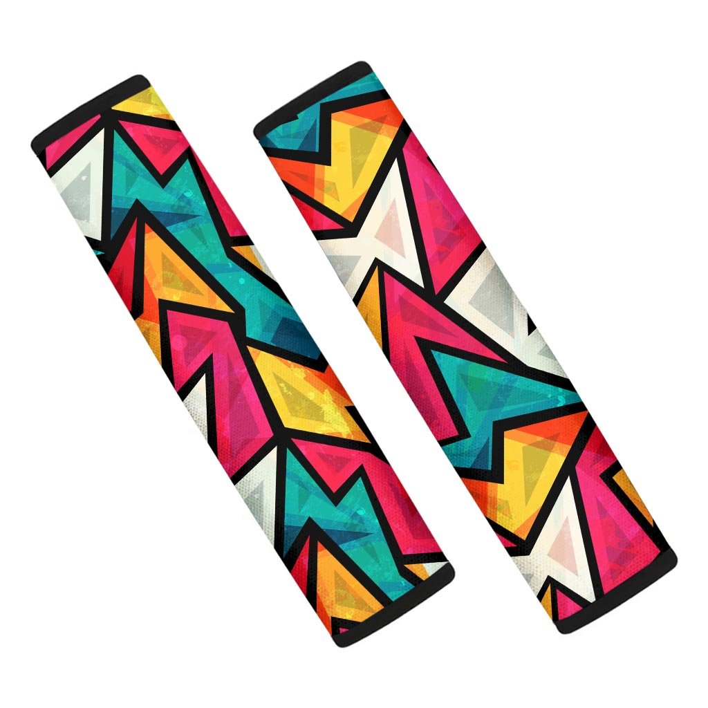 Abstract Geometric Colorful Seat Belt Cover-grizzshop