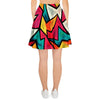 Abstract Geometric Colorful Women's Skirt-grizzshop